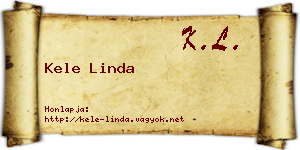 Kele Linda névjegykártya